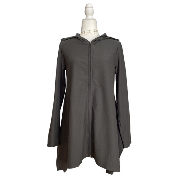 Eileen Fisher Lightweight Longline Hooded Jacket - Picture 1 of 10